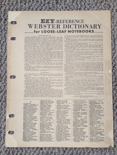 Vintage 1962 webster ezy - vintage, "ezy"